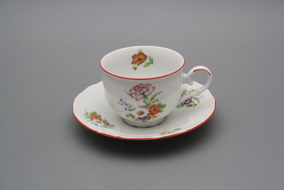 Teetasse 0,18l und Untertasse Ofelie Meissen Bouquet CL č.1