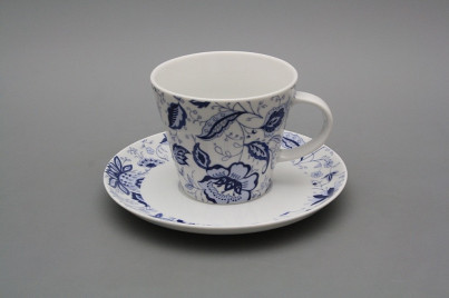 Tasse hoch 0,2l und Untertasse Tom Blue Persia BB č.1