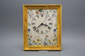 Wanduhr 25x30cm Blumenwiese cHM