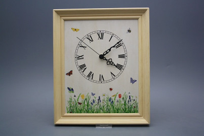 Wanduhr 25x30cm Frühling cPB č.1