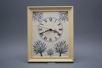 Wanduhr 25x30cm Lavendel cPB č.1