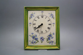 Wanduhr 25x30cm Kornblumen cZM