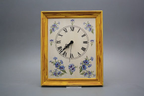 Wanduhr 25x30cm Kornblumen cHM