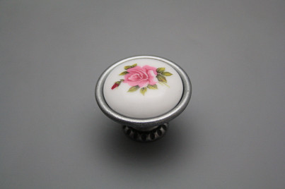 Rustikaler Handgriff Bohemia 40mm Rose Elizabeth rosa FV č.1