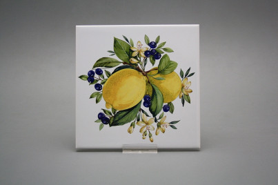 Fliese 15x15cm Lemon hellgrau glänzend č.1