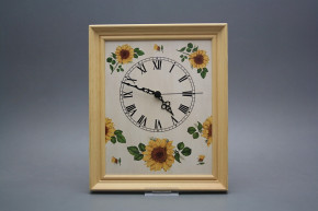 Wanduhr 25x30cm Sonnenblumen cPB