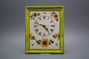 Wanduhr 25x30cm Sonnenblumen cZM