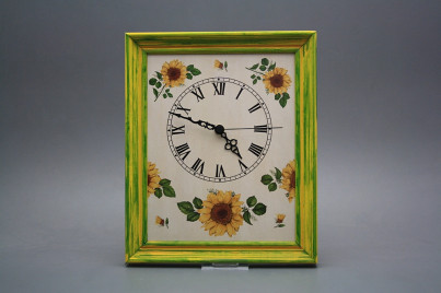 Wanduhr 25x30cm Sonnenblumen cZM č.1