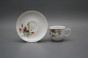 Tasse hoch 0,1l und Untertasse Opal Blumenwiese Motiv A HBB č.2