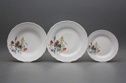 Tellerset Verona Blumenwiese motiv A 24-tlg. HBB č.1