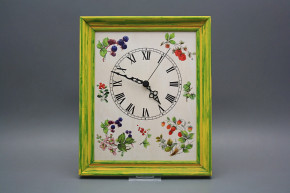 Wanduhr 25x30cm Waldbeeren cZM