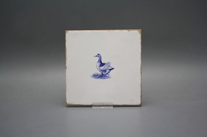 Forli Blanco Wandfliese 15x15cm Blauer Bauernhof Gans č.1