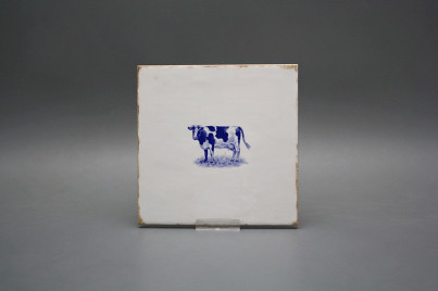 Forli Blanco Wandfliese 15x15cm Blauer Bauernhof Kuh č.1