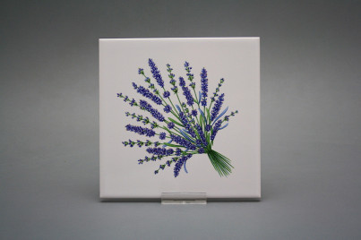 Fliese 15x15cm Lavendel weiß matt č.1