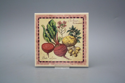 Fliese 15x15cm Vegetables 3tlg. hellbeige matt č.1