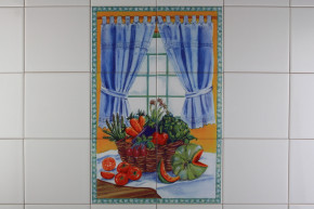 Keramikfliesen 30x45cm Basketveg 6tlg. weiß matt