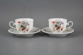 Teetasse 0,18l und Untertasse Ofelie Blumenwiese Motiv A CBB