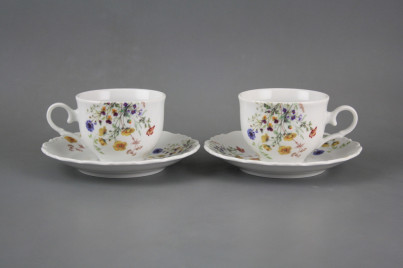 Teetasse 0,18l und Untertasse Ofelie Blumenwiese Motiv B CBB č.1